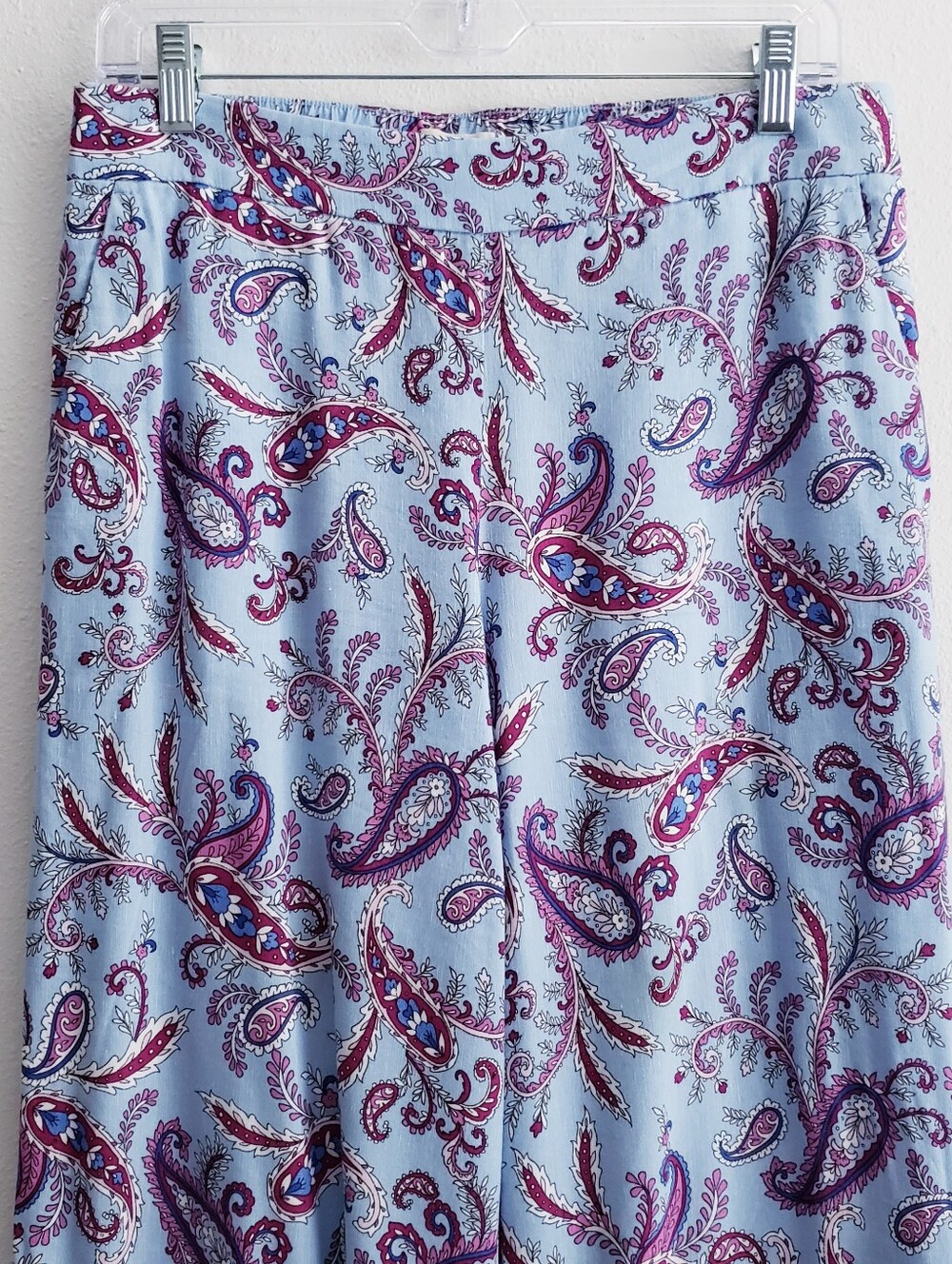 Ann Taylor Loft Paisley Relaxed Straight Leg Pants - Picture 3 of 10